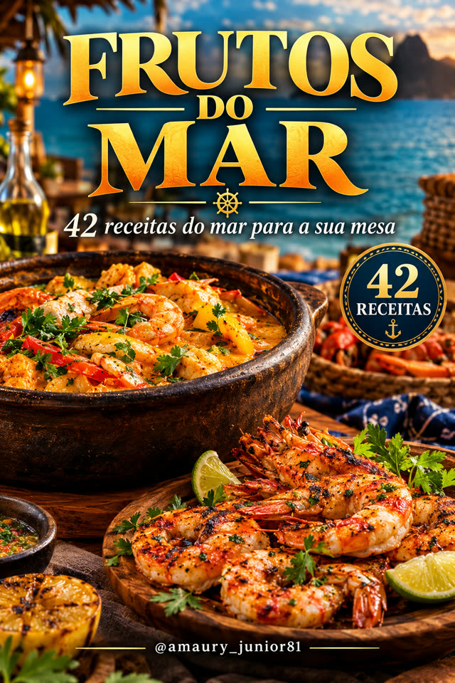 Capa do e-book Frutos do Mar, por Amaury Junior